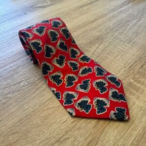 Mens Christopher Hayes Red Patterned Necktie Classic‎ Business tie